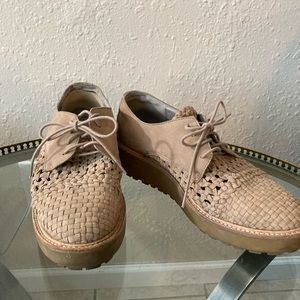 Eileen Fisher Oath Woven Nubuck Oxfords - sold